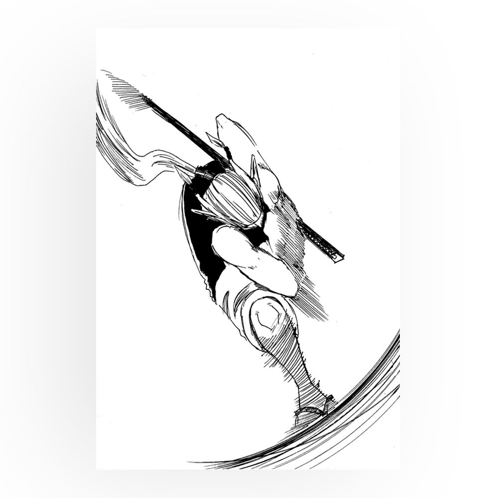 Final Strike – Original Illustration (A5, Hand-Drawn)