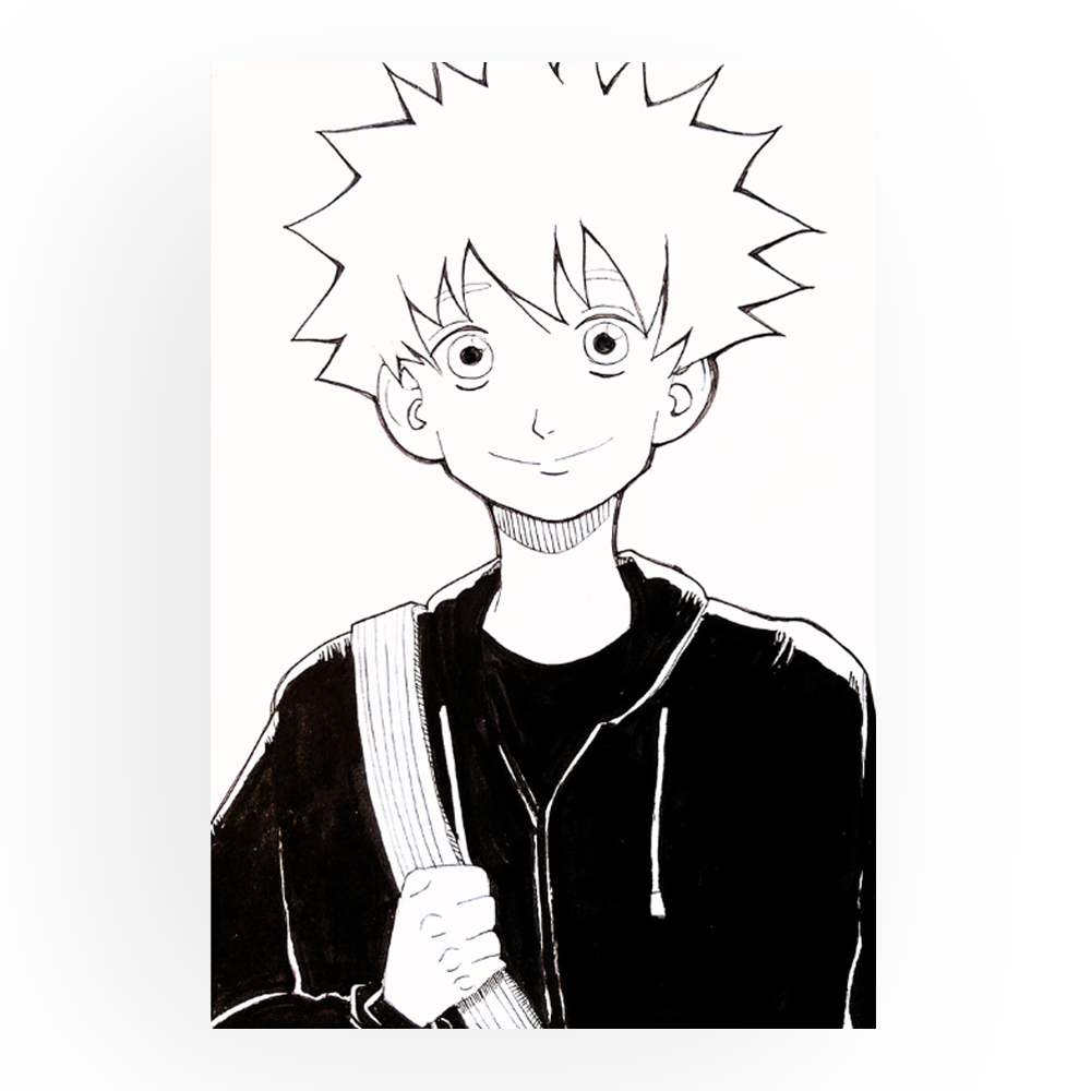 Kanae – Original Illustration (A5, Hand-Drawn)