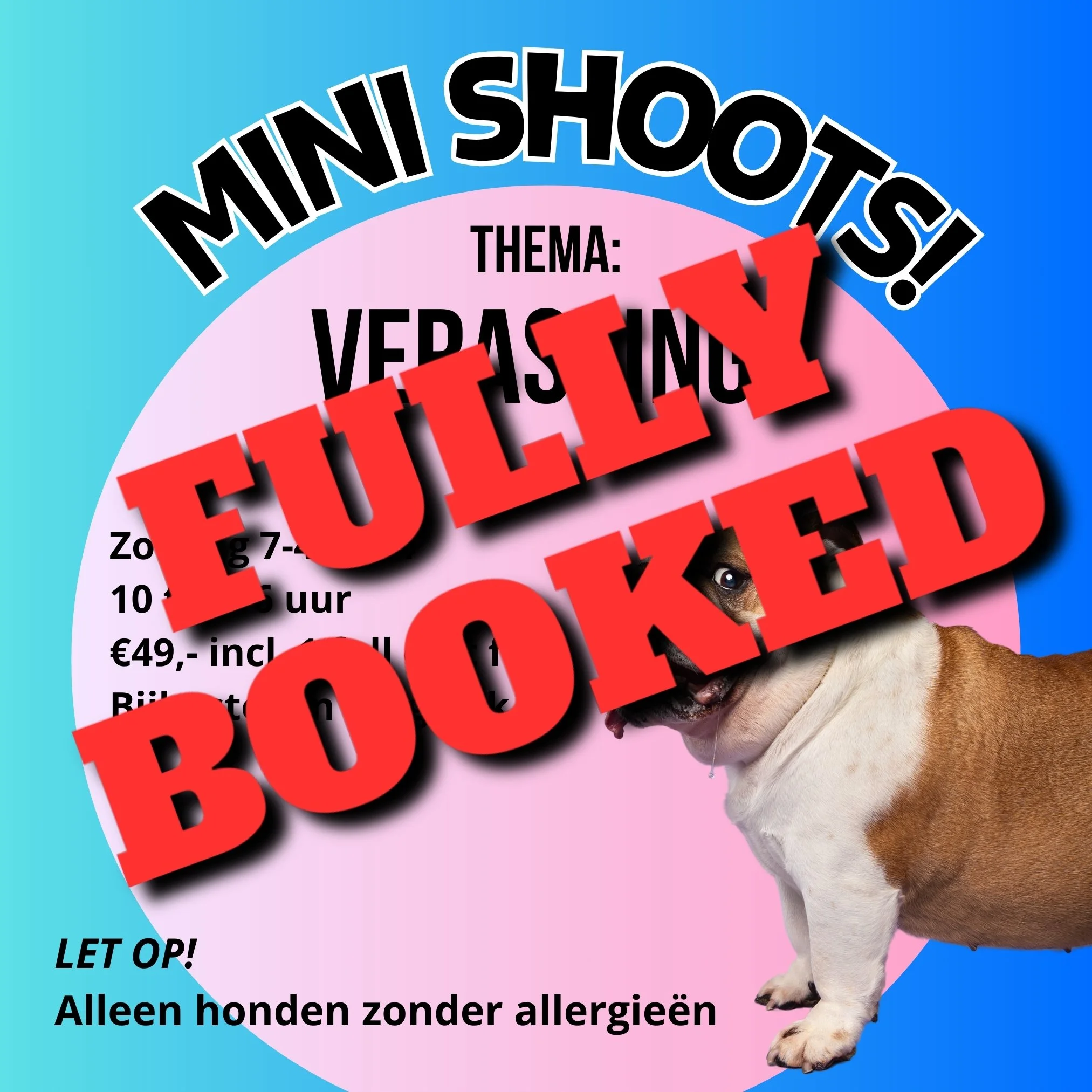 SURPRISE MINI SHOOT OP ZONDAG 7 APRIL 2024!