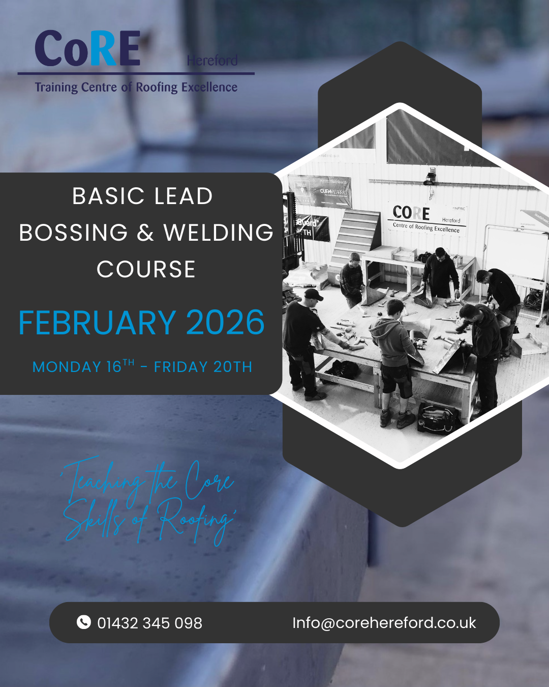 Basic Lead Bossing and Welding Course 