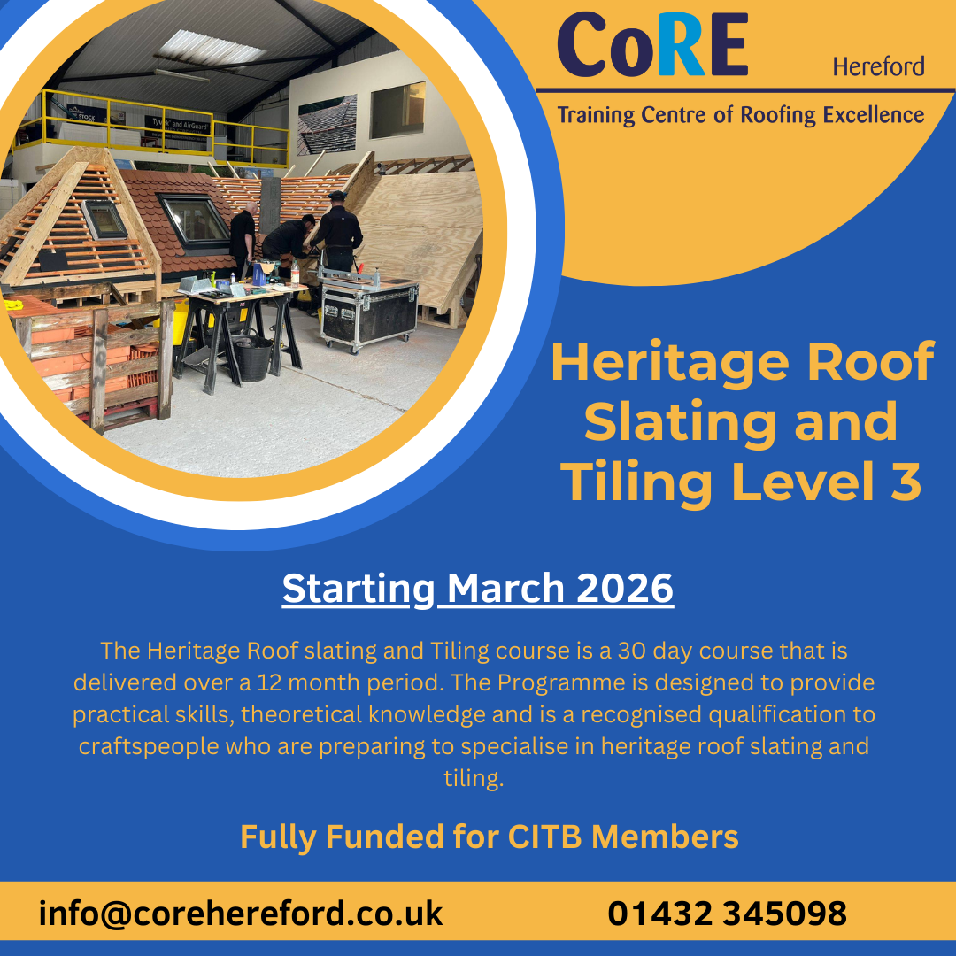Heritage Roof Slating and Tiling Level 3