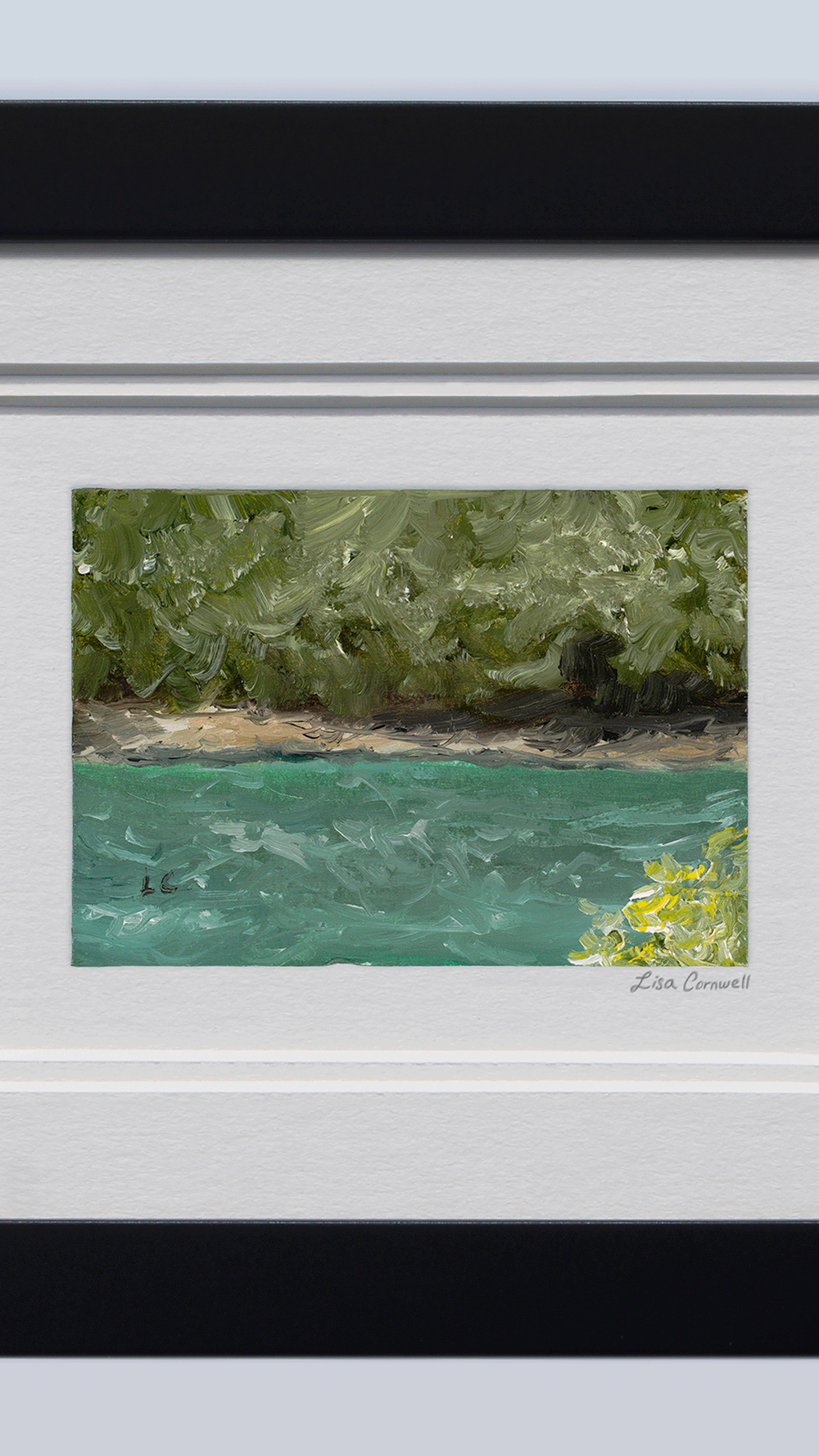 Whirlpool Rapids: Framed Plein Air Color Match Illusion — Lisa