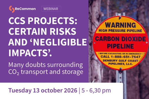CCS projects: certain risks and ‘negligible impacts’