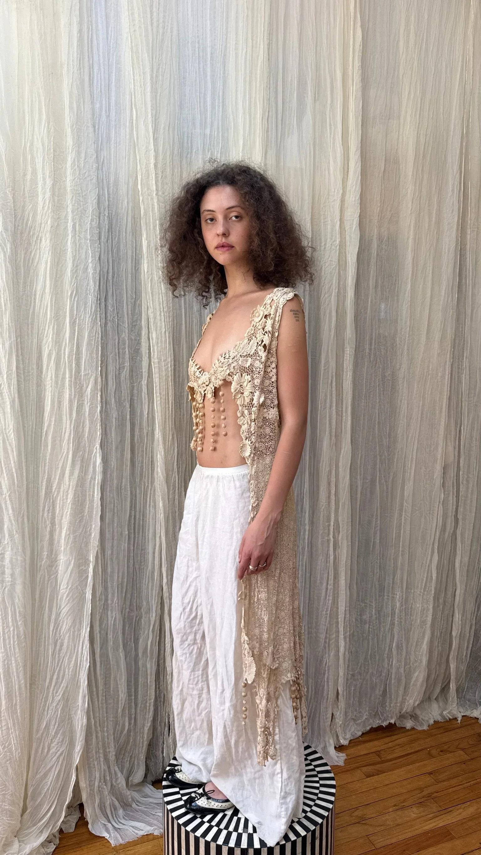 antique irish lace overlayer (XS-XL)