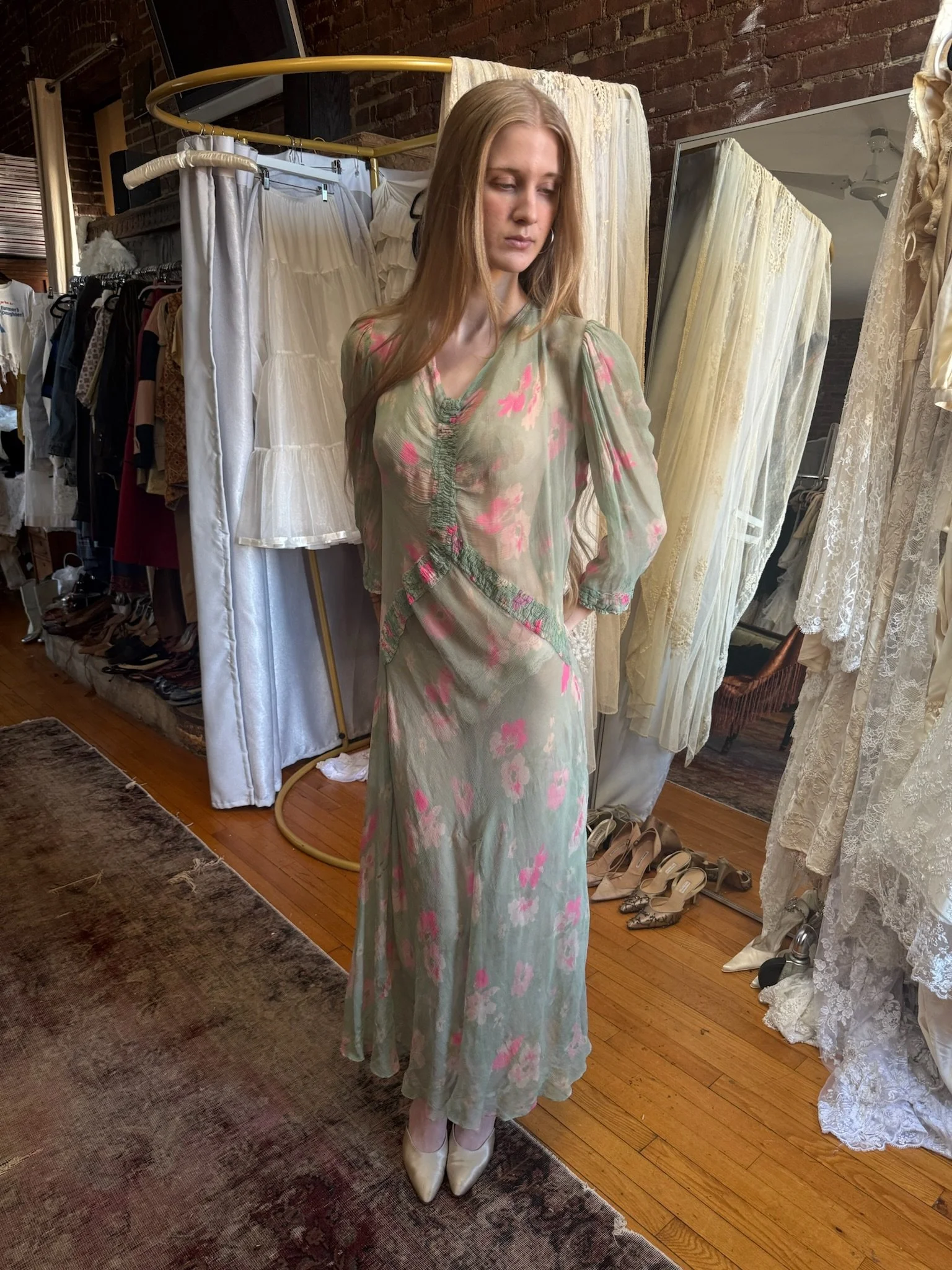 1940s secret garden dress (XS-M)