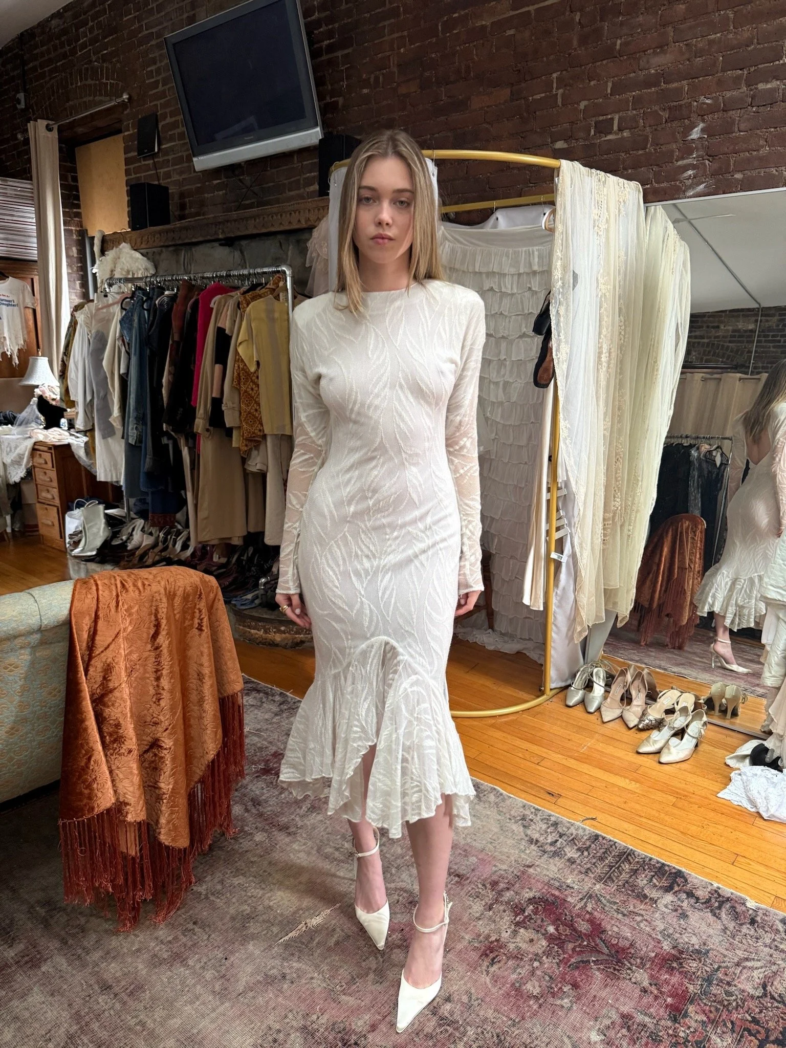 structured bridal dress (XS-M)