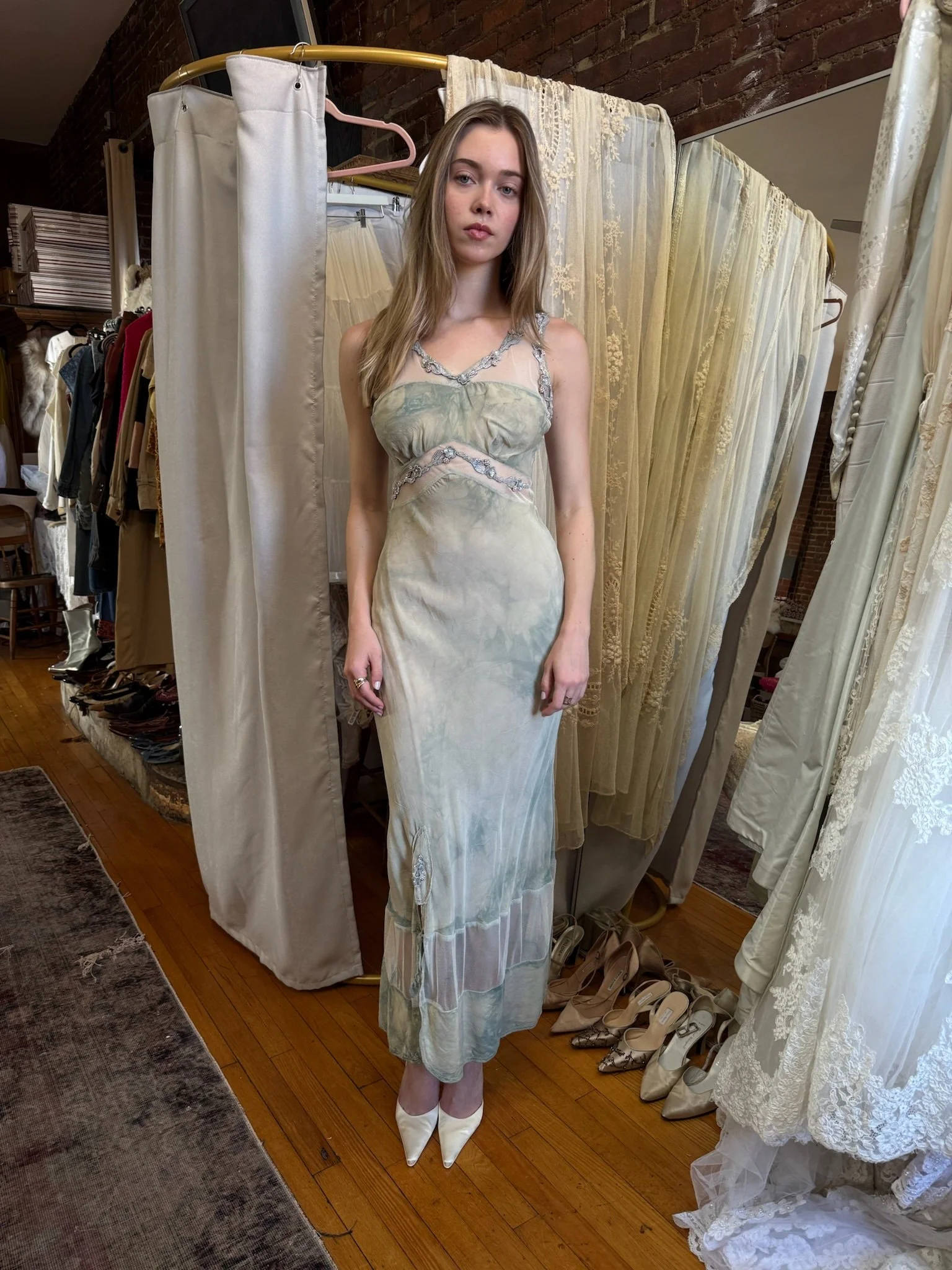 1930s seafoam slip (XS-S)