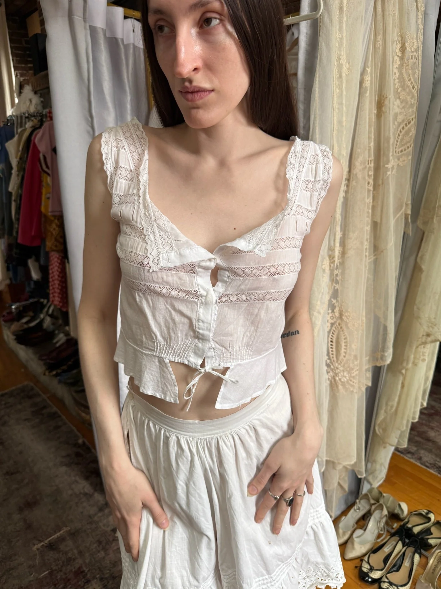 edwardian corset cover (XS-S)