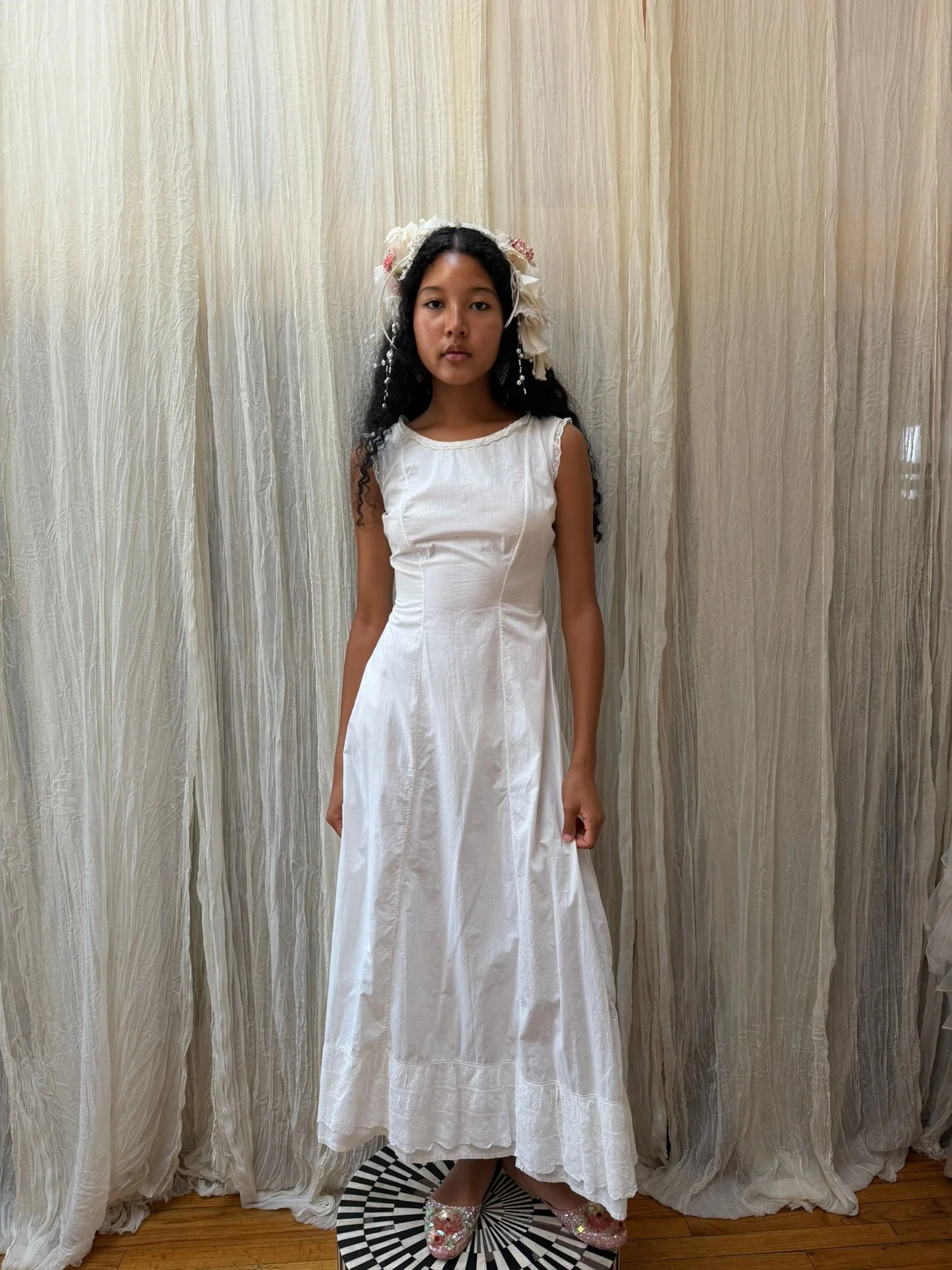 edwardian cotton dress (XS)