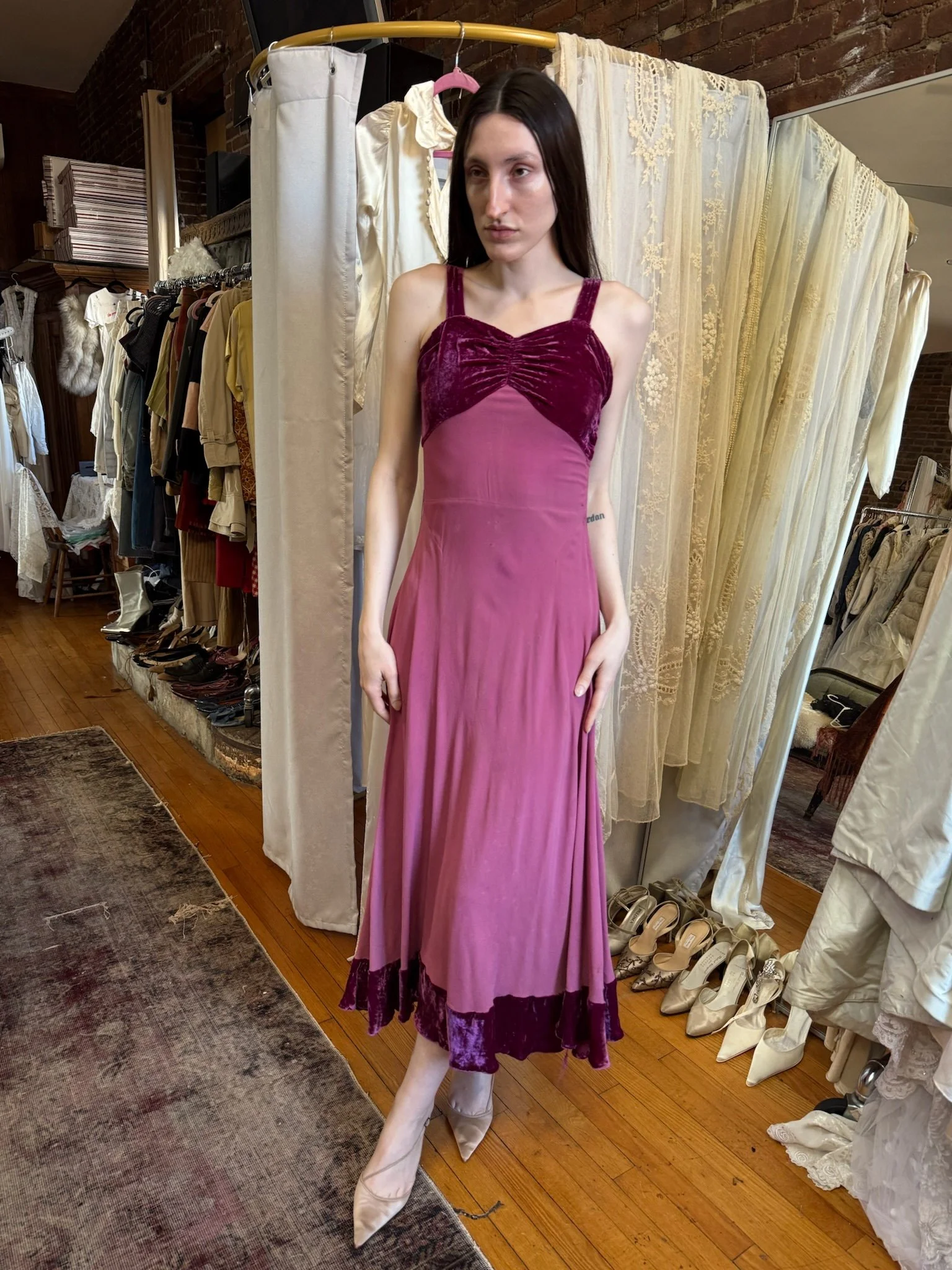 1940s purple haze dress (XS)