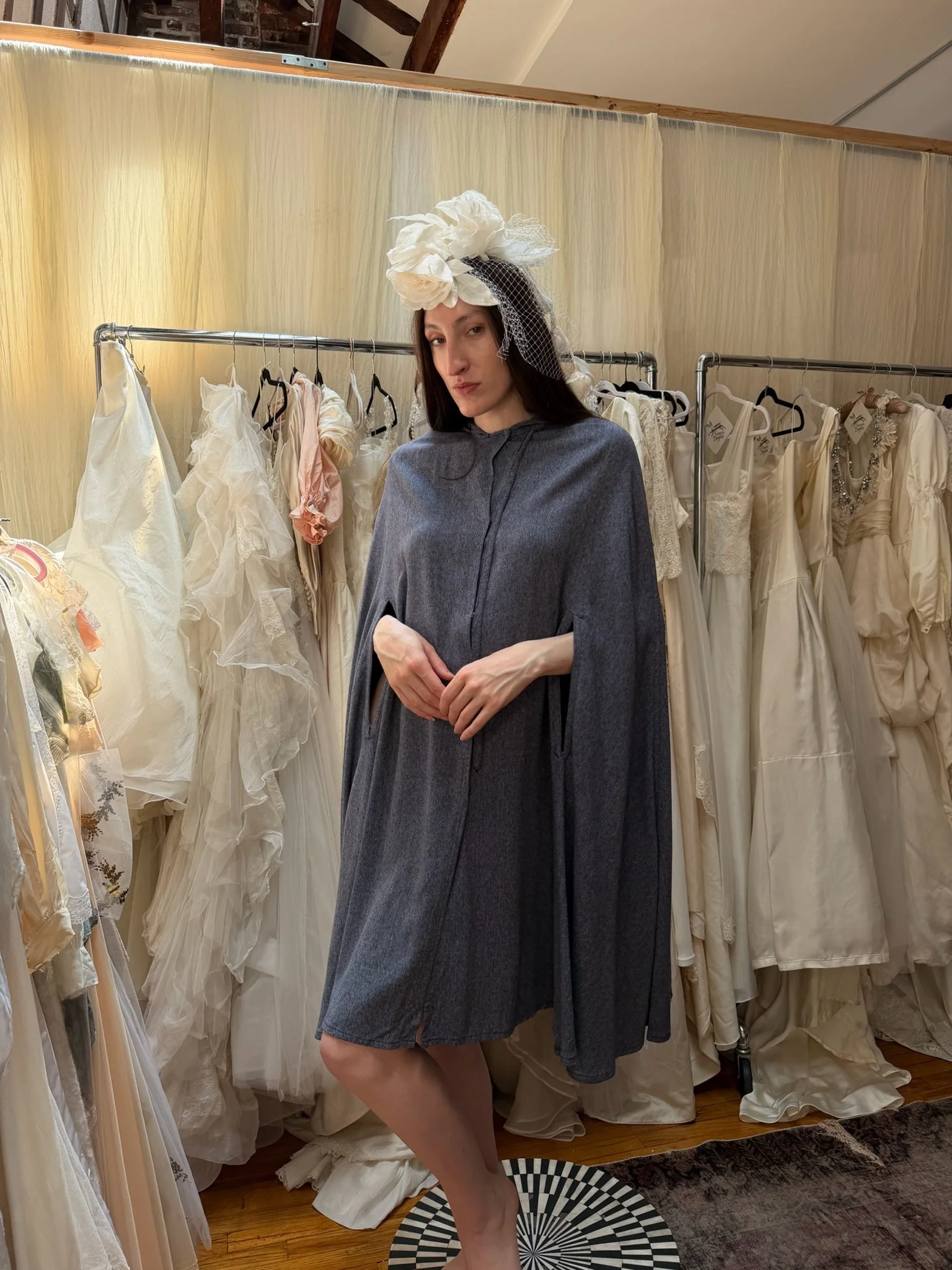 vintage hooded cape (XS-S)
