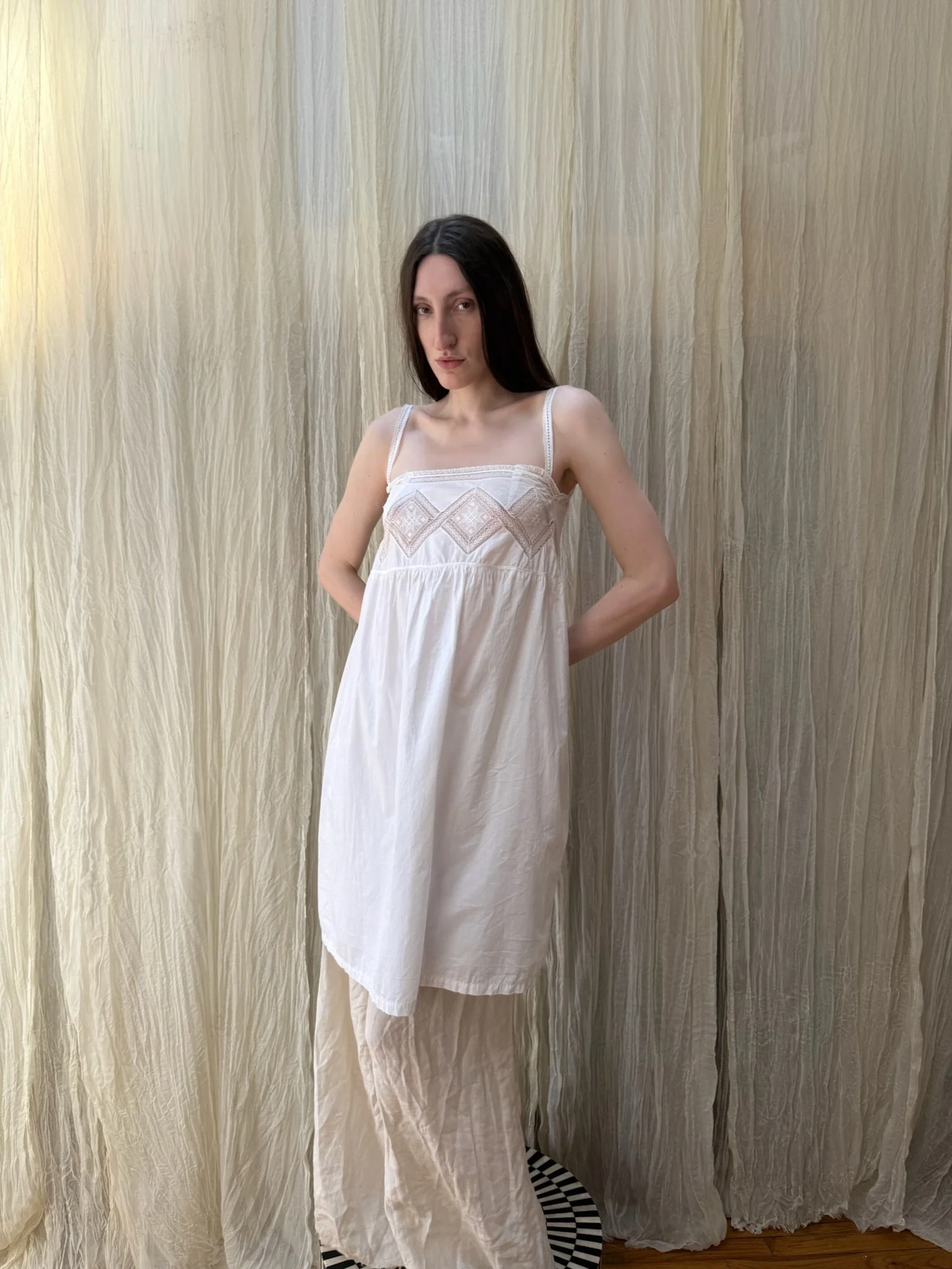 edwardian cotton chemise dress (XS-S)