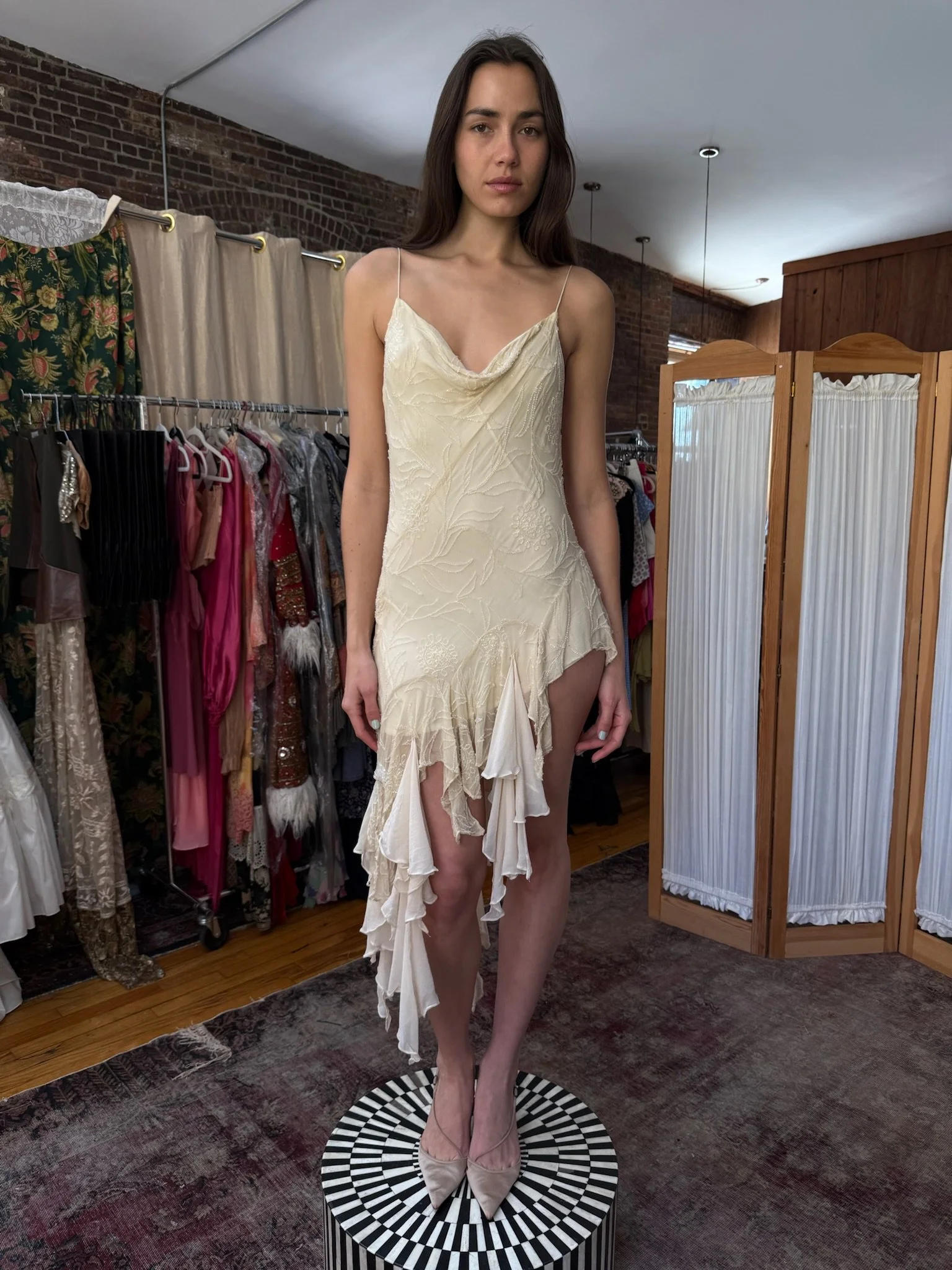 sexy slinky beaded dress (XS-S)