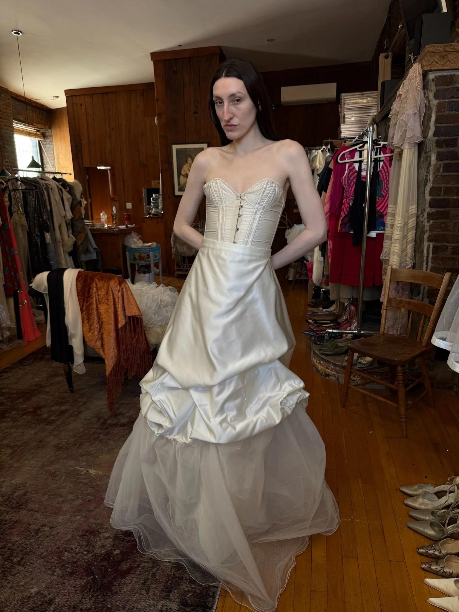 layered bridal skirt (XS-S)