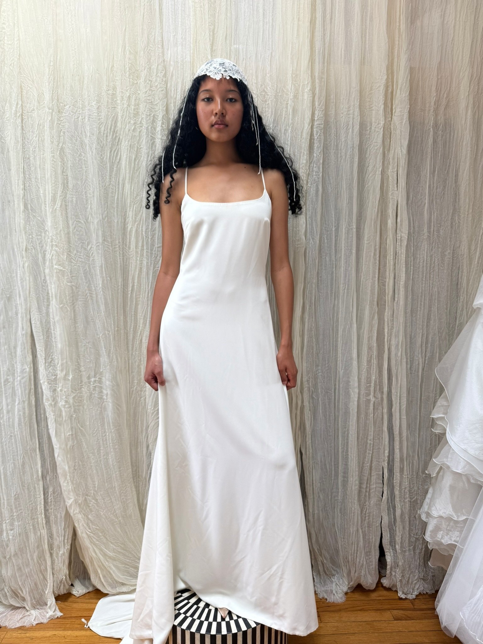 minimalist bridal slip gown (XS-M)