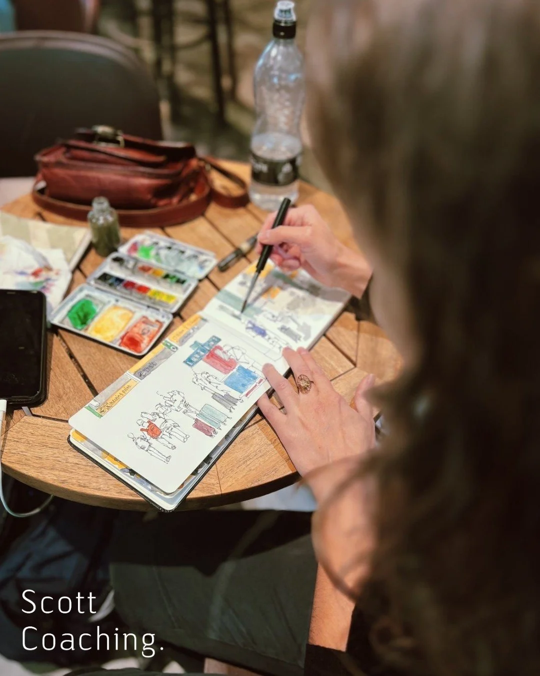 I take my sketchbook and watercolour paints everywhere. When going wild camping, I skimp on other things to make space for my sketchbook! 🖋️

For me, it is a way of truly being present in my environment, whether I'm sitting at a coffee shop observ