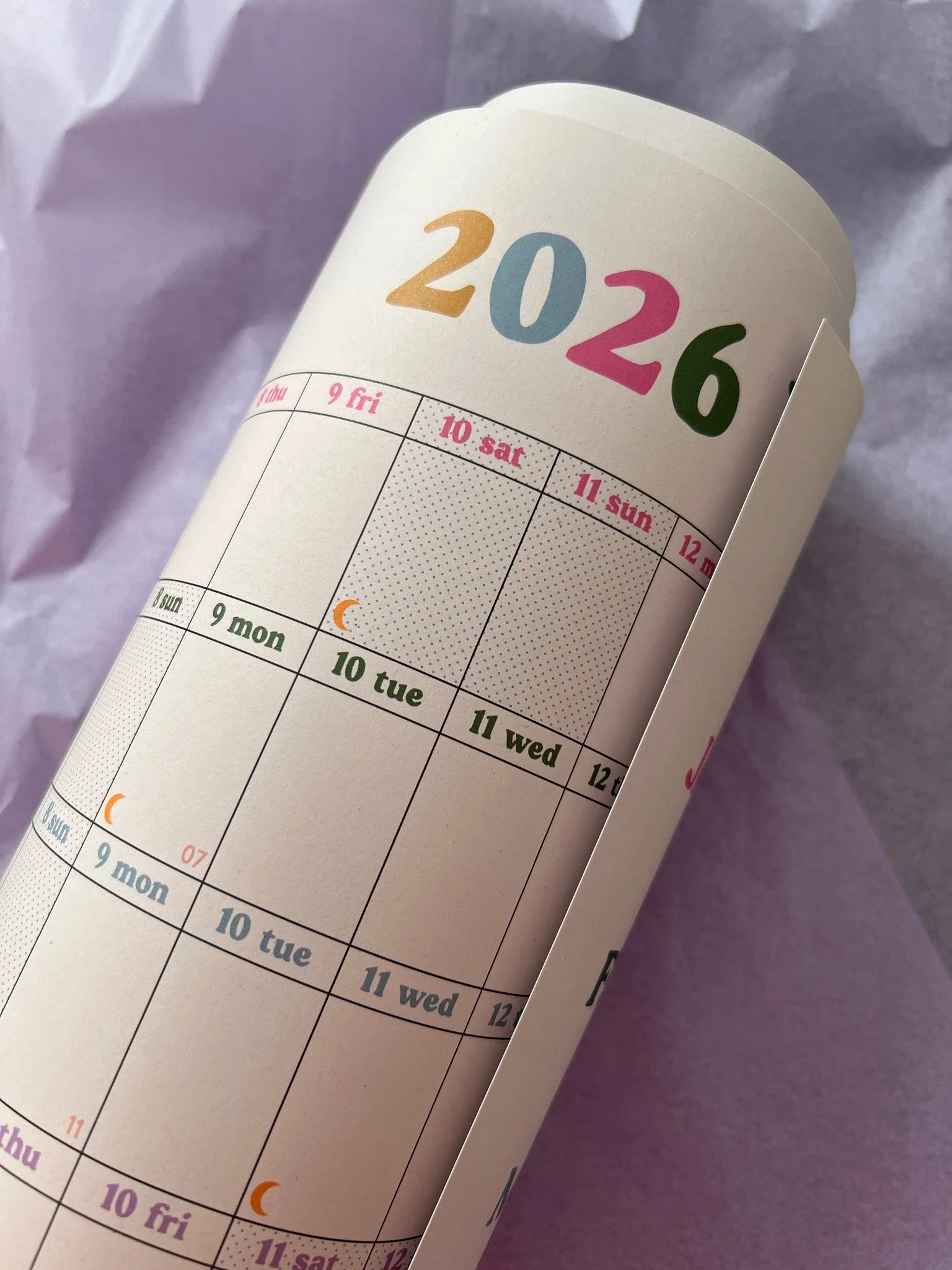 Who else likes to buy stationary? 

I recently bought this lovely wall planner. This one is made in the UK from 100% recycled paper. 

I also love the design and how it shows the moon phases for 2026!

Thanks @goodtuesday  for brightening up my offic