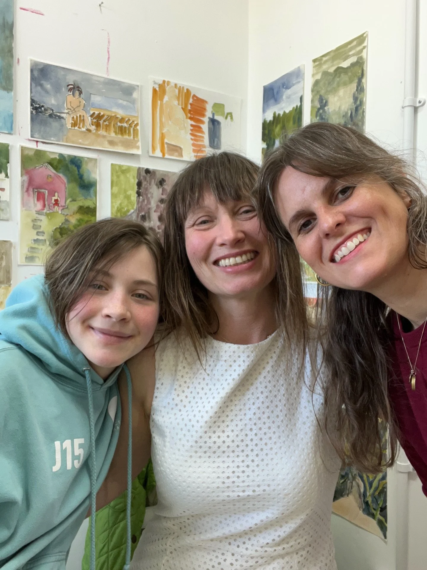 Being an artist can be lonely, but it doesn&rsquo;t have to be. Thanks for visiting me in my studio Loretta and Rosella!