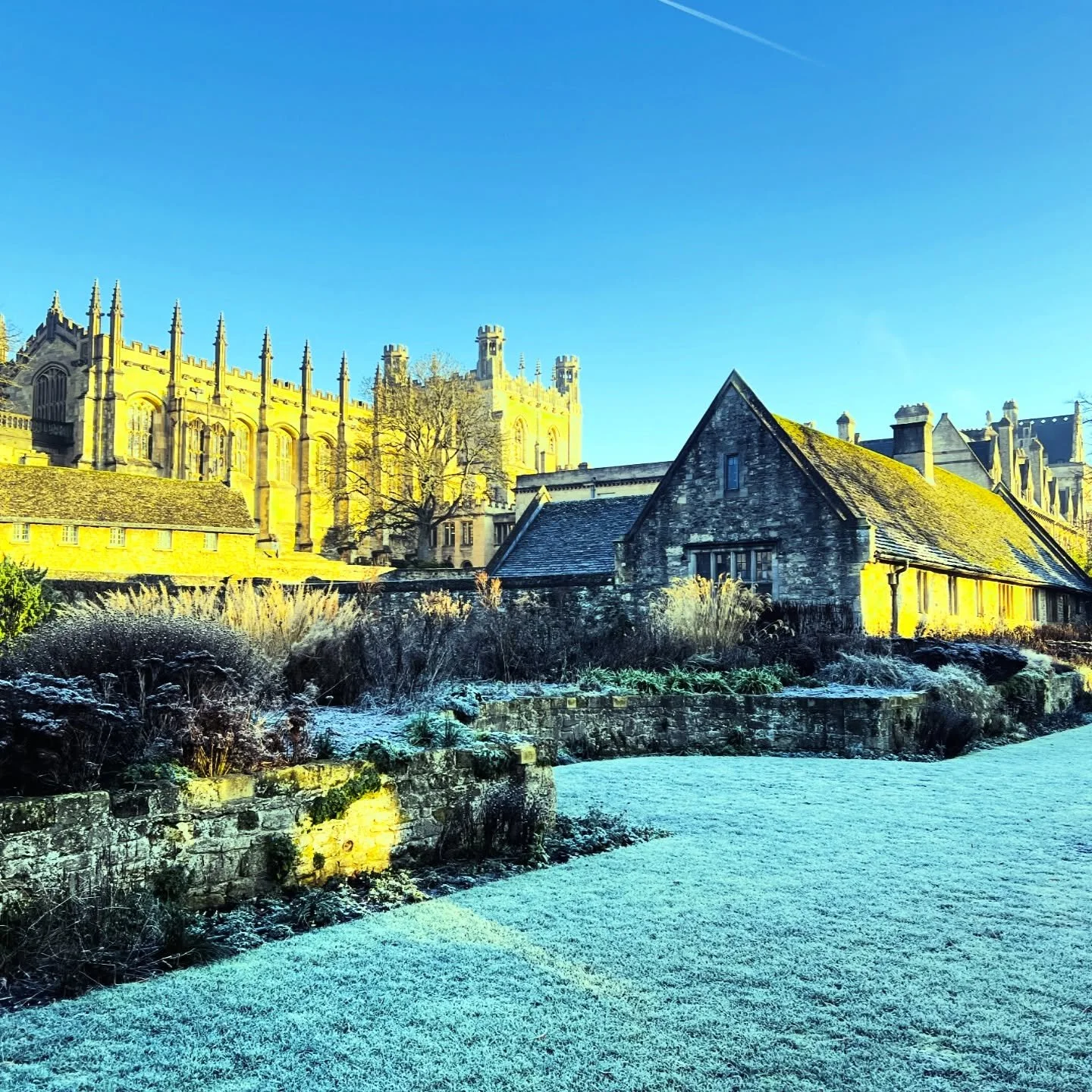 Christ Church looking stunning in the sunshine and frost this morning ☀️❄️