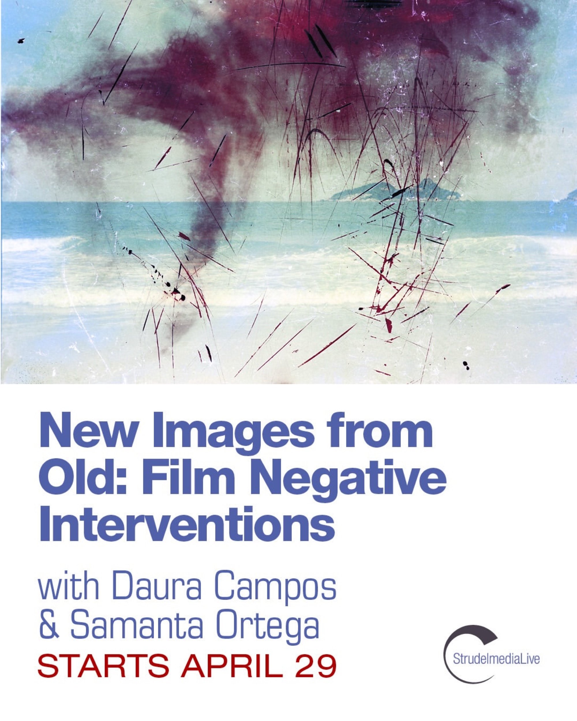 StrudelmediaLive
New Images from Old: Film Negative Interventions
Online • April – May, 2026