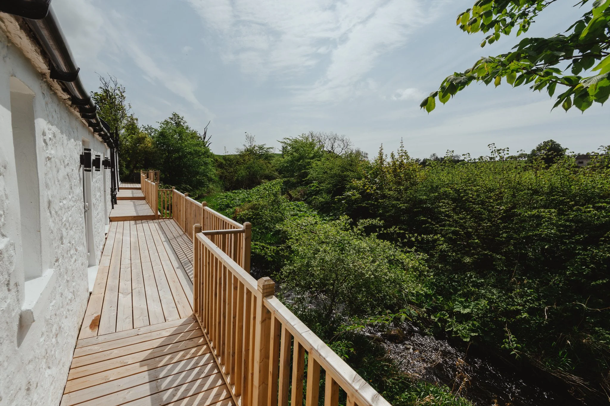 Holmbyre Smithy Rear Decking Area