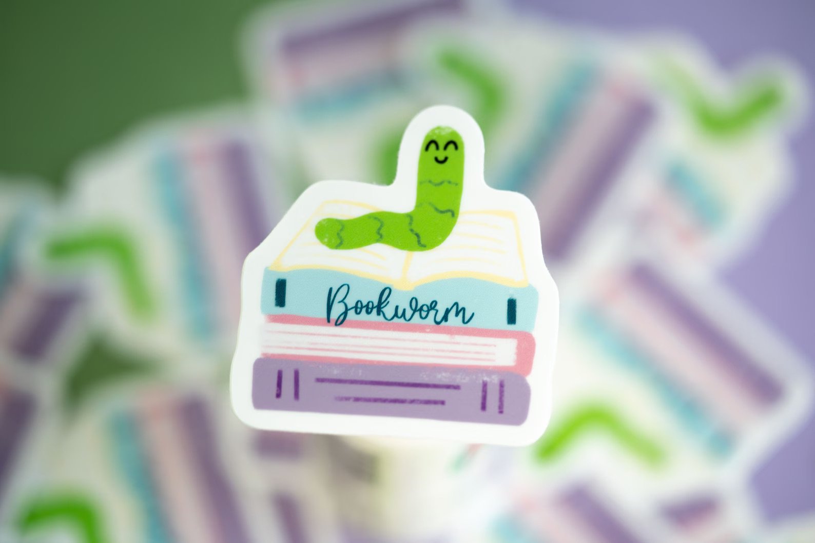 Bookworm Sticker