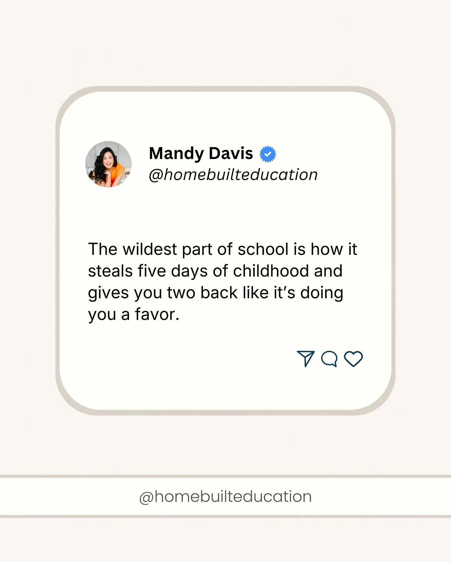 The problem isn&rsquo;t just the schedule.

📣 It&rsquo;s what we decided childhood was worth.
.
.
.
.
#education #psa #schoolsystem #childhood