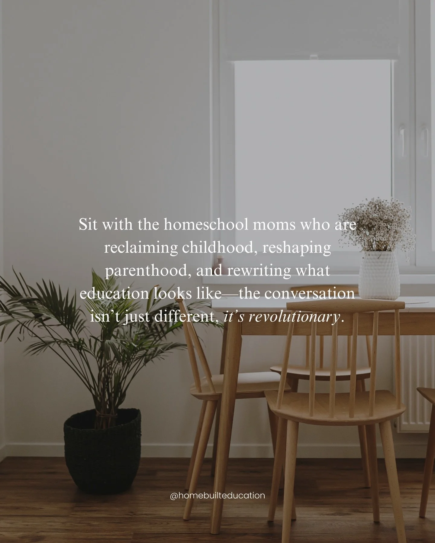 This quiet revolution isn&rsquo;t happening in institutions.

It&rsquo;s happening at kitchen tables.

Join us. 💪🏼 
.
.
.
.
#motherhood #homeschool #homeschoolmom