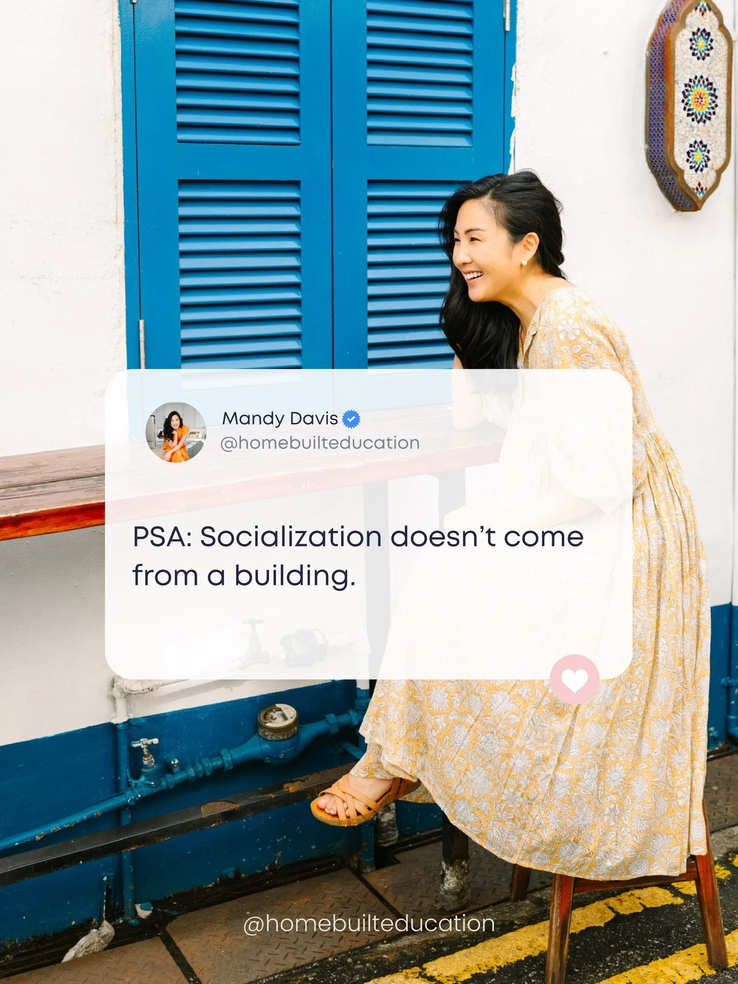 Kids don&rsquo;t learn how to live in the world by being separated from it for seven hours a day.

📣 Real social skills aren&rsquo;t built in controlled environments.
.
.
.
.
#socialization #schoolsystem #rethinkeducation