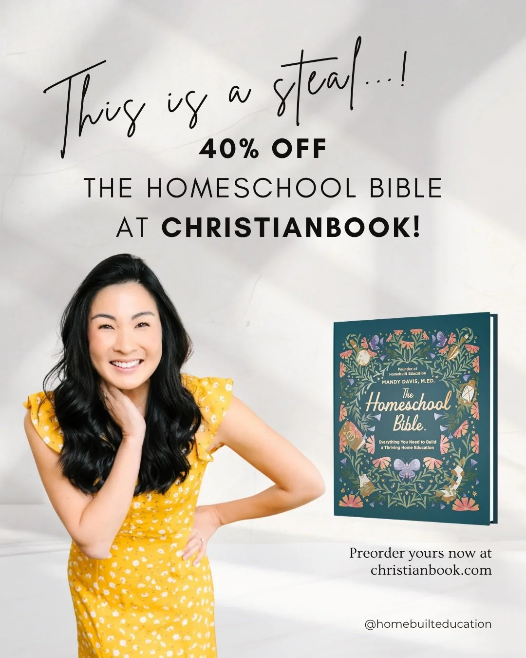 I&rsquo;m not gatekeeping this one&hellip; not even a little.

The Homeschool Bible&trade; + the Parent&rsquo;s Planner are 40% OFF at @christianbook 🤯

Not just a book&hellip; this is the one you&rsquo;ll reach for over and over again&mdash;the one
