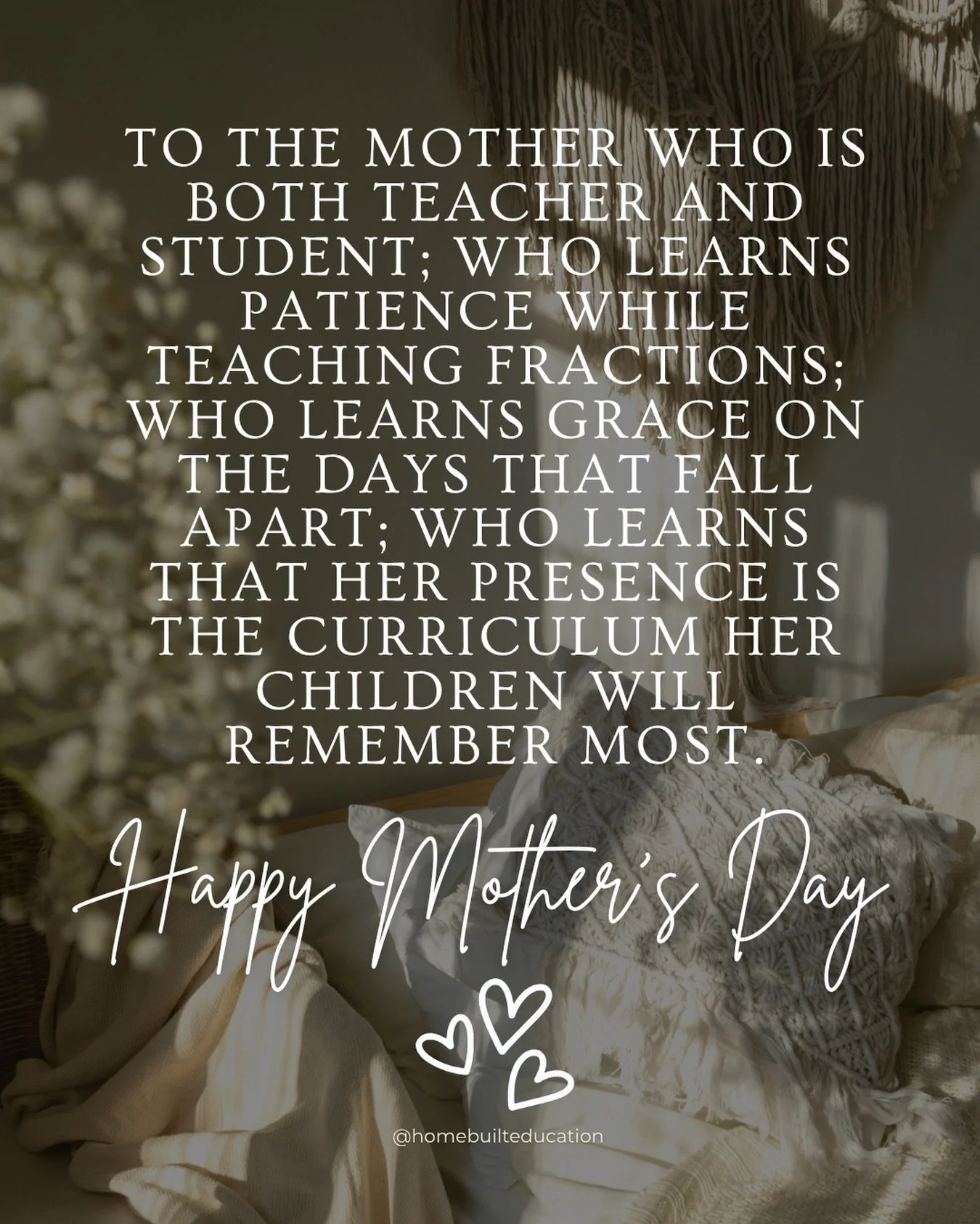 The work is unseen by most, but deeply felt by the ones who matter most.

Happy Mother&rsquo;s Day to the homeschool moms. 🫶🏻
.
.
.
#homeschoolmom #homeschool #mothersday