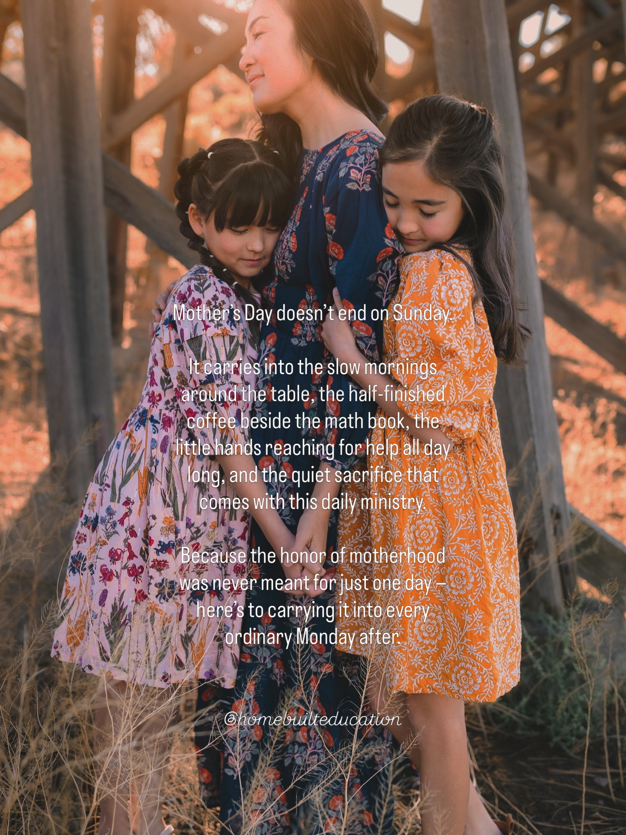 Motherhood doesn&rsquo;t pause after Mother&rsquo;s Day.

The real work &mdash; and the real beauty &mdash; starts again on Monday. 💛
.
.
.
#motherhood #motherhoodlens #mothersday