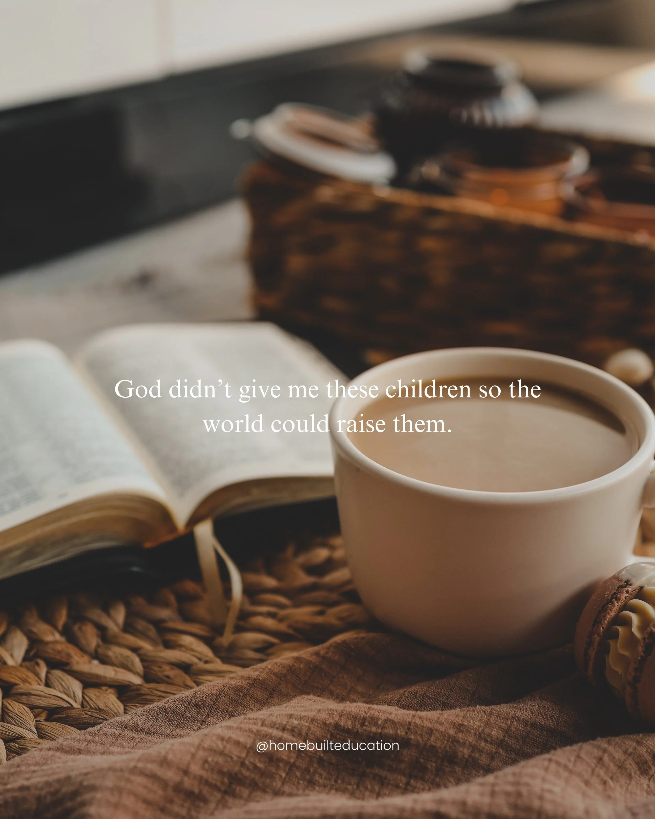 He knew the story of their lives before they were born, and He chose you to be their mother. 

Read that again.