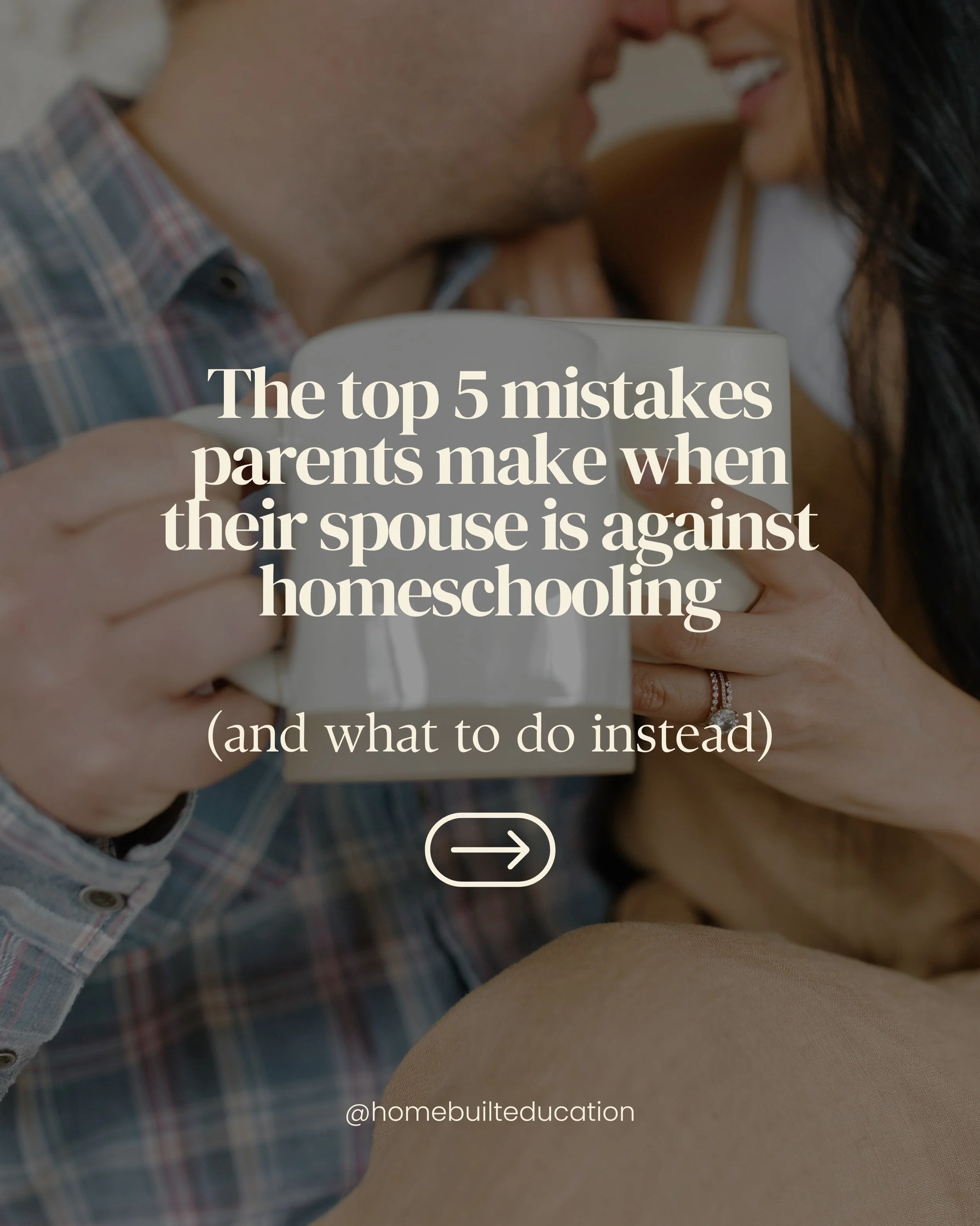 If your spouse is against homeschooling, you probably don&rsquo;t need a better argument.

📣 You need a better conversation.

Because homeschooling is not just a school decision. It touches your rhythms, your relationships, your finances, your time,