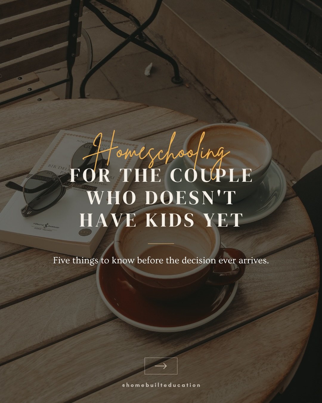 Couples without school-age kids hold the one thing every deciding family wishes for: Time. 🕰️ 

Are you and your person on the same page about education? 

Xoxo, 

Mandy