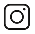 Instagram logo with a black background