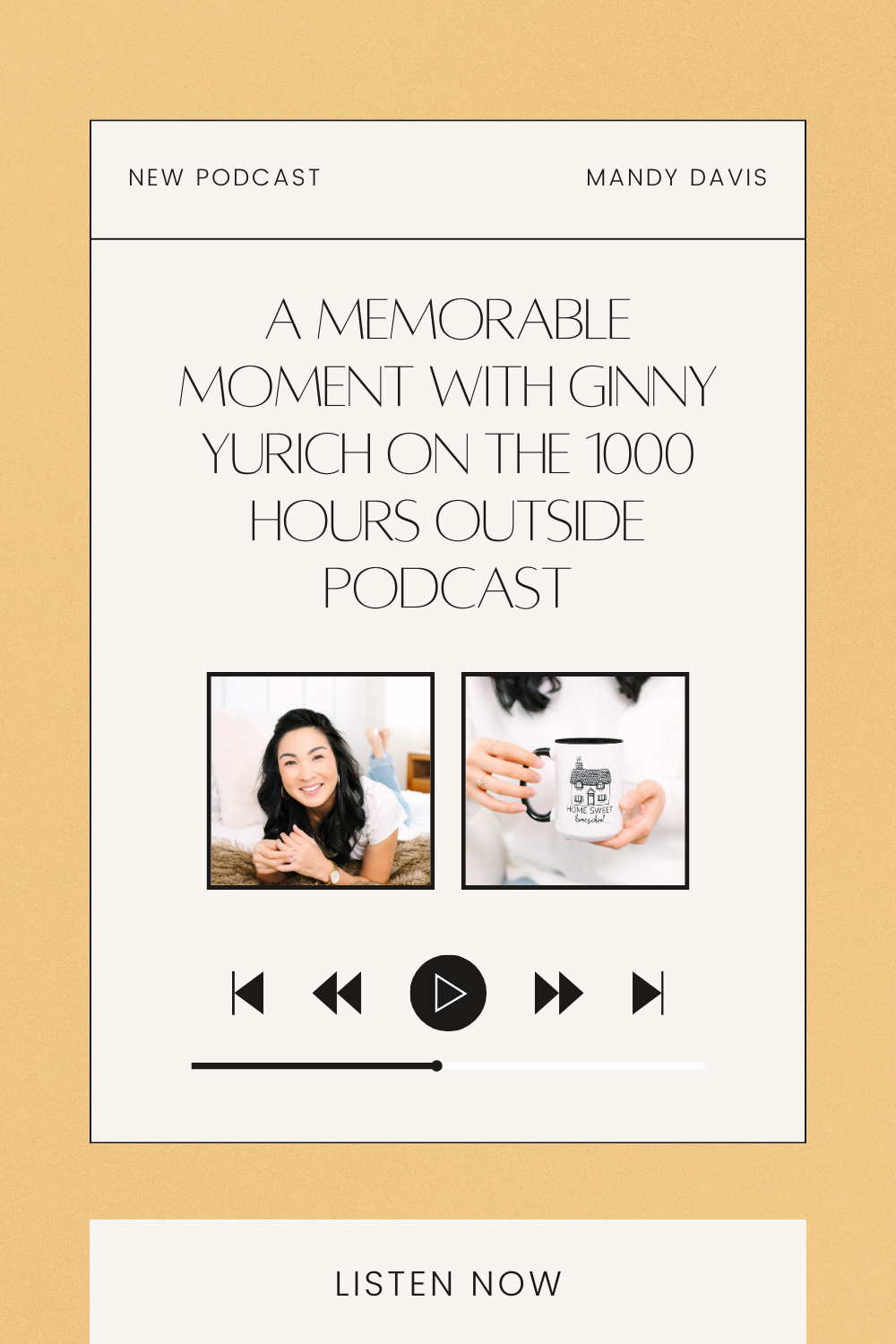 Lim Yurich A Memorable Moment with Ginny Yurich on The 1000 Hours Outside Podcast ...