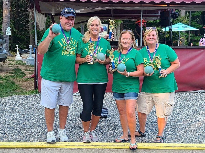 Congrats to this years bocce league champions, the Fighting Irish! Can&rsquo;t wait for next year! 🦞
.
.
.
#bocceball #bocceleague #champions #yorkmaine