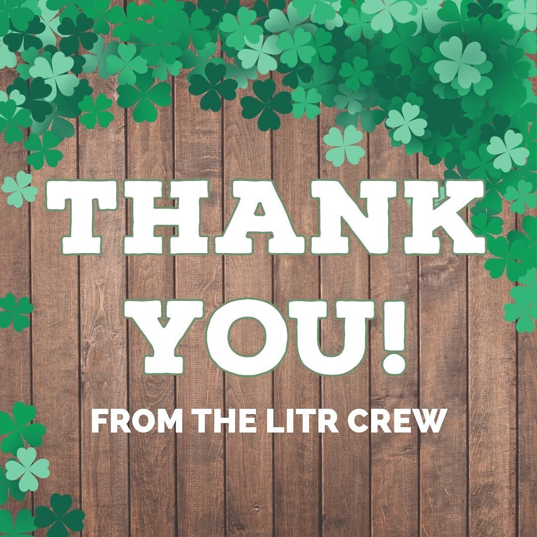 Sending out a giant thank you to all of those that came from near and far to ring in another St. Patrick&rsquo;s day celebration with us at the Rough. See you back down here in May!