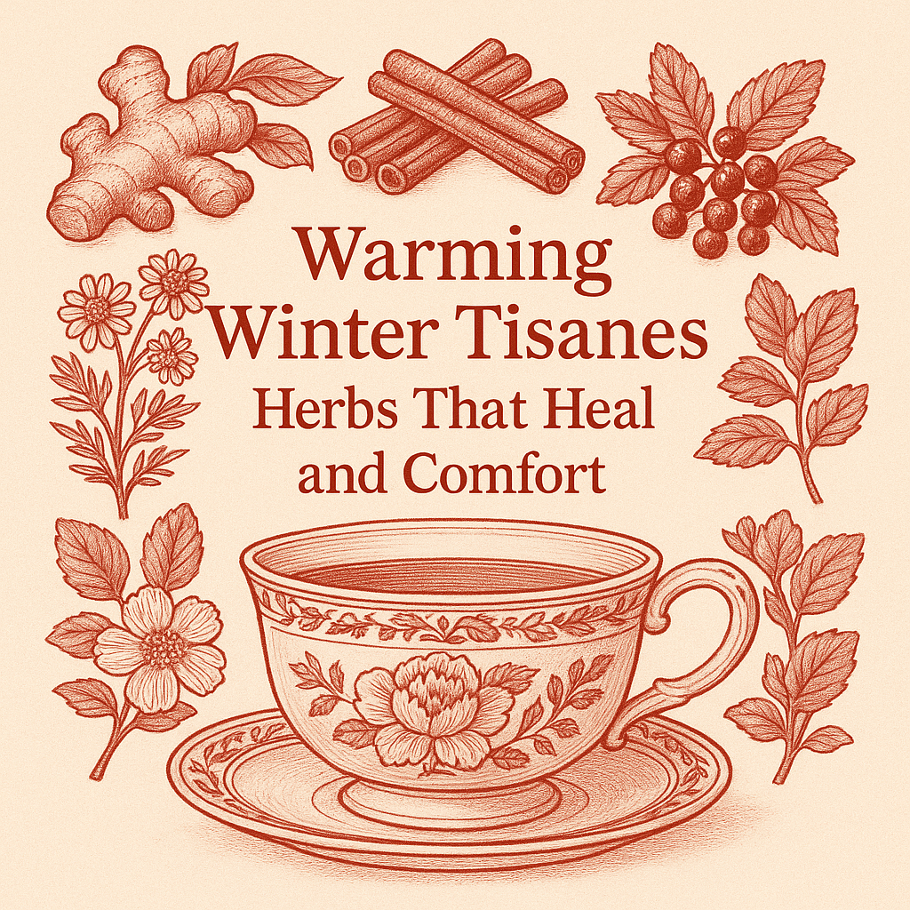 Warming Winter Tisanes ~ Herbs that heal and comfort