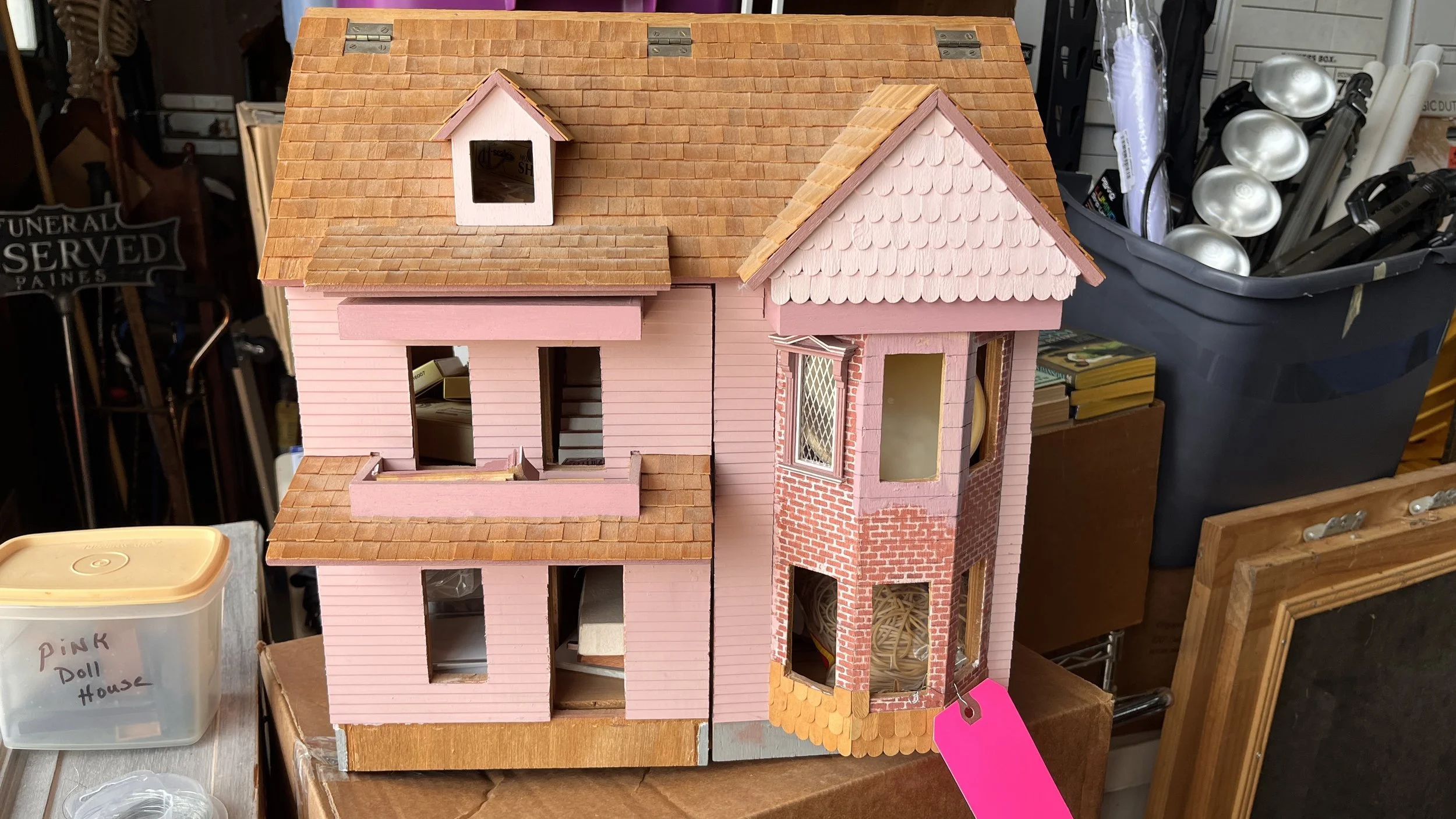 Handmade Pink Doll House 3/4 scale WIP