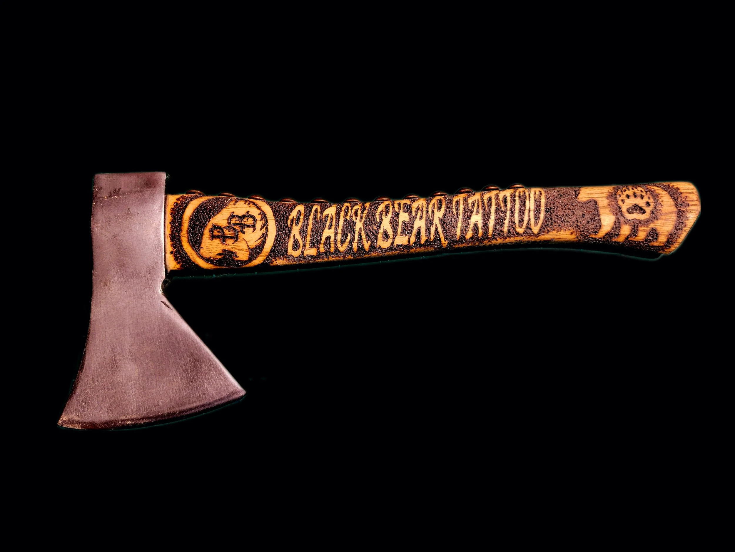 Black Bear Tattoo Hatchet