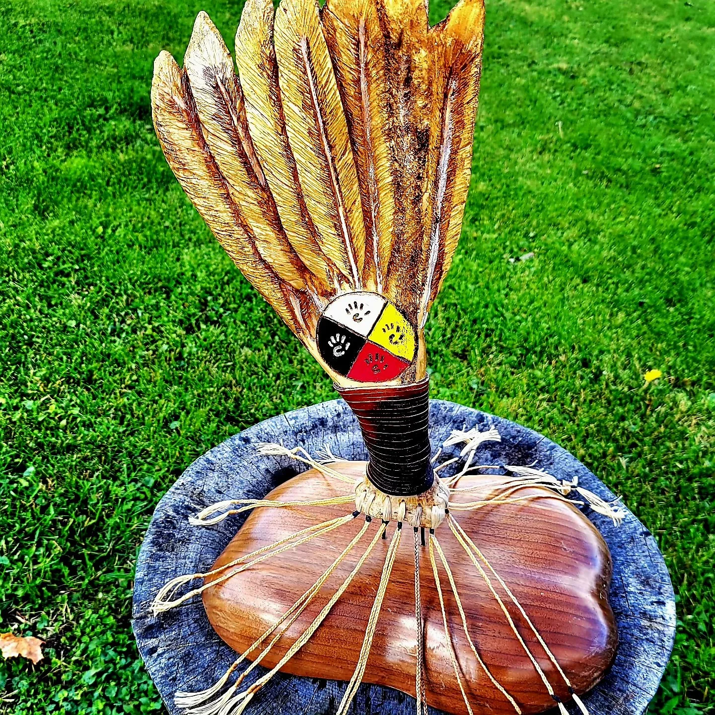 Bison Scapula Bone Smudge Fan