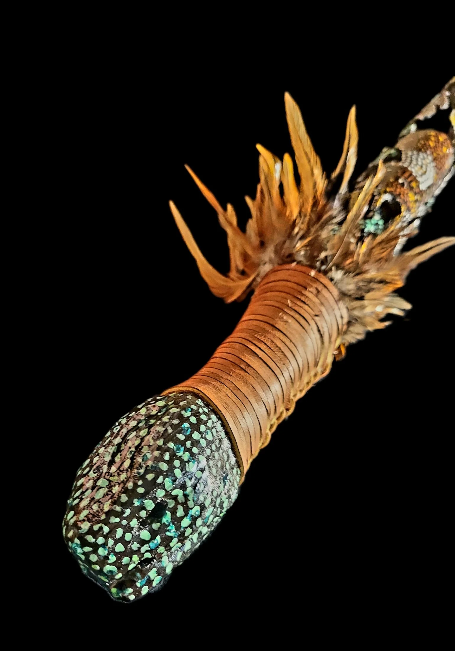 Turtle Clan Effigy Walking Stick 