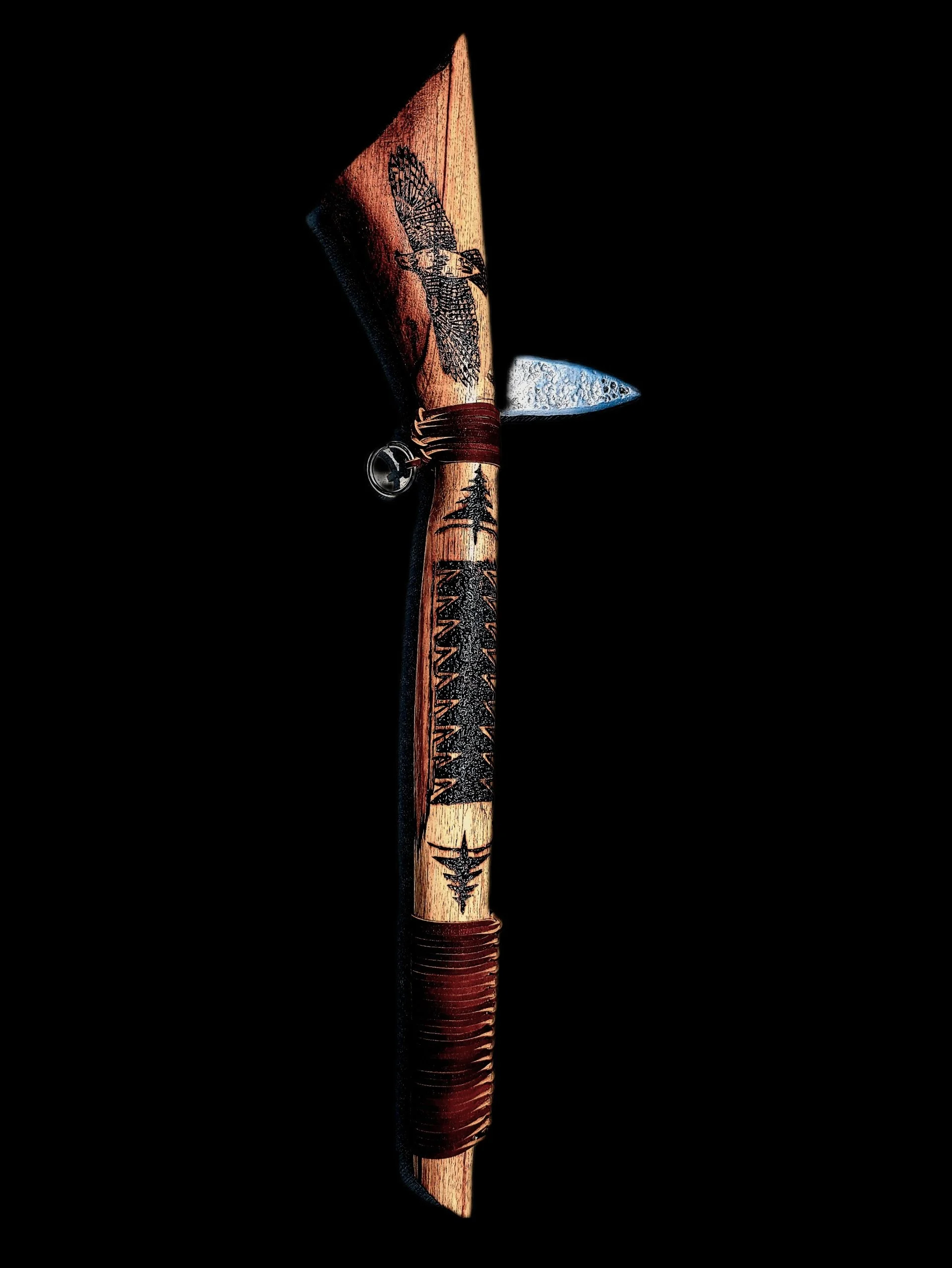 Seneca Hawk Clan Gunstock Warclub