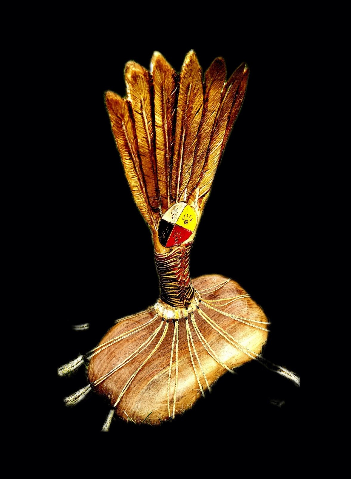 Buffalo Scapula Bone Smudge Fan