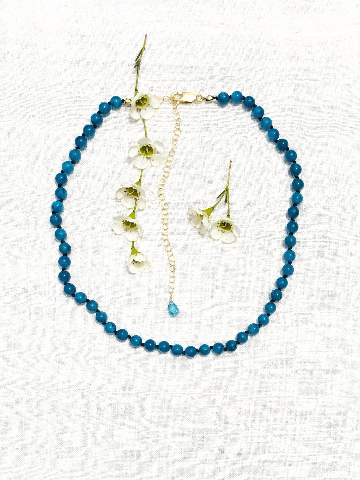 CLARA- Blue Apatite Necklace