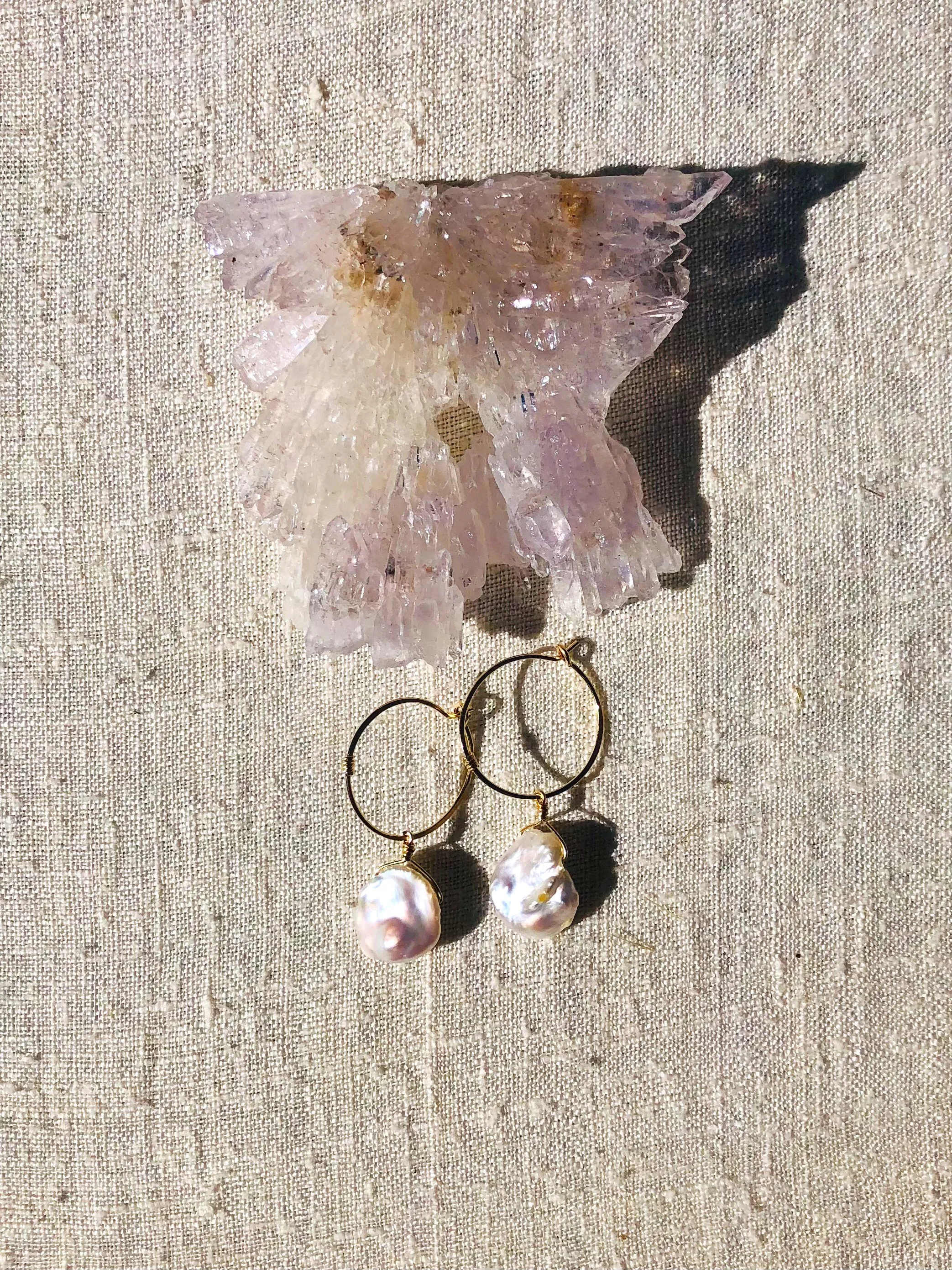 MOCHI Earrings Keishi Pearl