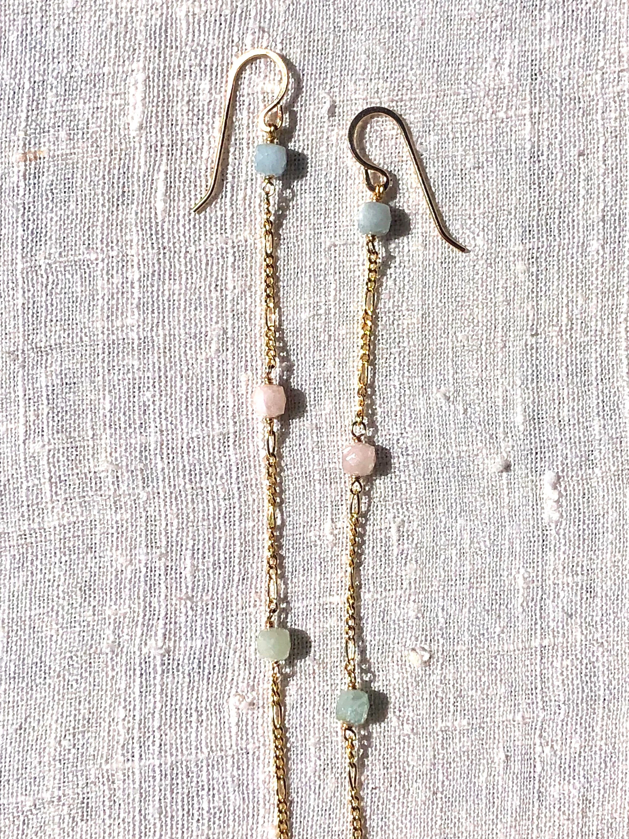 AURA Earrings Aquamarine