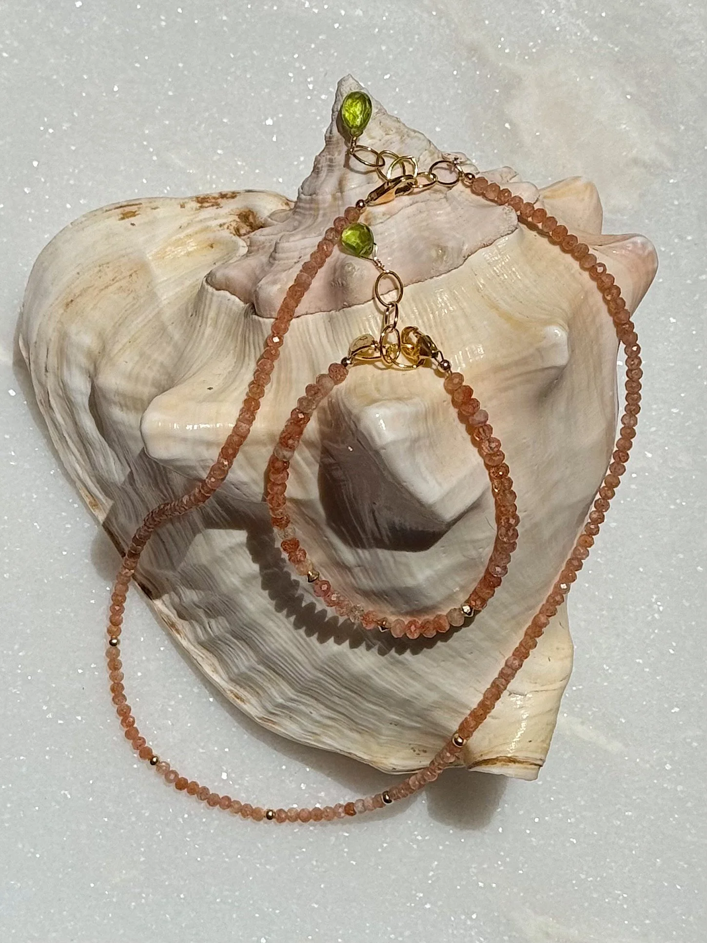 ISLAND GIRL MANGO Necklace and Bracelet Sunstone